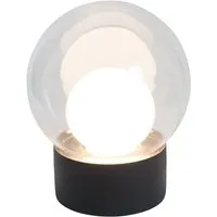 pulpo lampe de table pulpo boule small - transparent/ blanc/ noir - noir