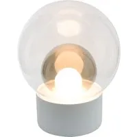pulpo lampe de sol boule medium  - transparent/ gris fumé/ noir - blanc