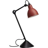 dcwéditions lampe de table lampe gras n°205 - noir - rouge - rond