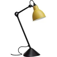 dcwéditions lampe de table lampe gras n°205 - noir - jaune - rond