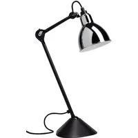 dcwéditions lampe de table lampe gras n°205 - noir - chrome - rond