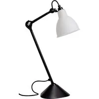 dcwéditions lampe de table lampe gras n°205 - noir - verre grivé - rond