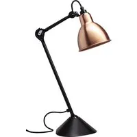 dcwéditions lampe de table lampe gras n°205 - noir - cuivre - rond