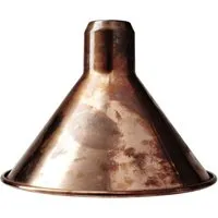 dcwéditions lampe de table lampe gras n°205 - noir - cuivre non poli/ blanc - conique