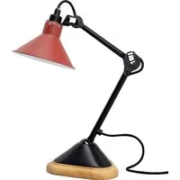 dcwéditions lampe de table lampe gras n°207 - noir - rouge - conique