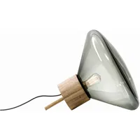 brokis lampe de table muffin wood - noyer - clair