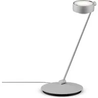 occhio lampe de table sento tavolo led  - chrome mat - gauche - avec occhio air - 80 cm - e