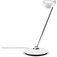 occhio lampe de table sento tavolo led  - 80 cm - e - blanc brillant - gauche - avec occhio air