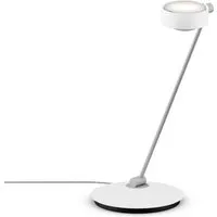 occhio lampe de table sento tavolo led  - blanc mat - gauche - avec occhio air - 80 cm - e