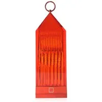 kartell lampe de table lantern  - rouge