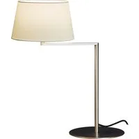 santa & cole lampe de table americana - lin blanc