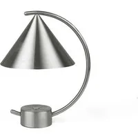 ferm living lampe de table meridian - acier brossé