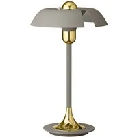 aytm lampe de table cycnus - taupe/gold
