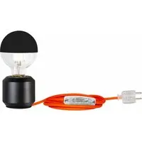 mawa design lampe de table oskar - noir/orange - orange - gradateur