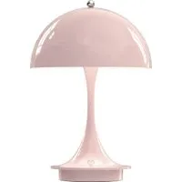 louis poulsen lampe panthella 160 portable - rose pâle