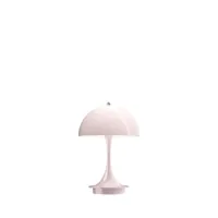 louis poulsen lampe panthella 160 portable - opal pale rose