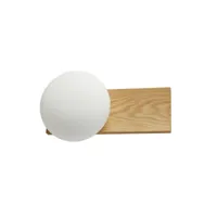 woud dew lampe de table/applique - white pigmented oak