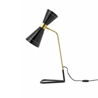 lampe de table en laiton megafono de stilnovo