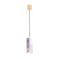 lampe à suspension en marbre lamp/one de formaminima