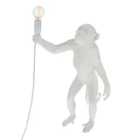 seletti lampe d'éxterieure monkey - blanc
