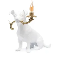 seletti lampe de table à design de chien - blanc