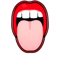 seletti lampe tongue murale - rouge