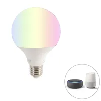 lampe led intelligente e27 dimmable g95 11w 900 lm 2200-4000k rgb