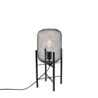 lampe de table moderne noire - bliss mesh