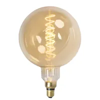 lampe led e27 dimmable spirale filament g200 3w 200 lm 2100k