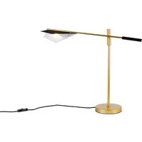 lampe à poser design noir avec or - sinem