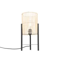 lampe de table scandinave en bambou - natasja