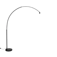 lampe à arc moderne noire sans abat-jour - xxl