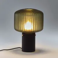 lampe à poser verre soufflé et teinté kiwango