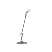 luxy t1 lampe de table graphite/blanc satin - rotaliana