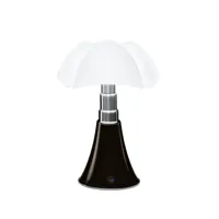 minipipistrello cordless lampe de table marron foncé - martinelli luce