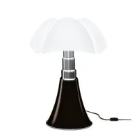 pipistrello lampe de table moyenne marron foncé - martinelli luce
