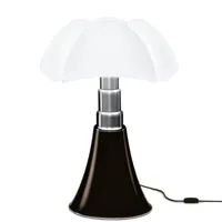 pipistrello lampe de table led marron foncé - martinelli luce