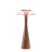 space lampe de table cuivre - kartell