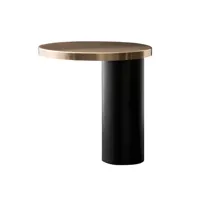 cylinda lampe de table or/noir mat - oluce