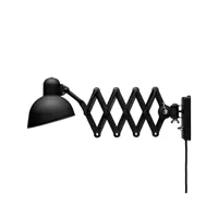 kaiser idell applique murale lampe ciseaux noir mat 6718-w - fritz hansen
