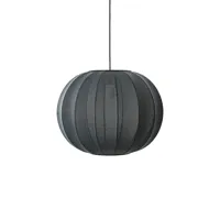 knit-wit 45 suspension rond noir - made by hand