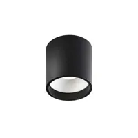 solo round led plafonnier 2700k noir/blanc - light-point