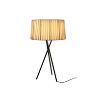 trípode m3 lampe de table black/natural - santa&cole