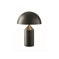 atollo lampe de table small satin bronze - oluce