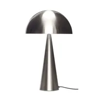 lampe de table large nickel - hübsch