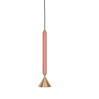 apollo 39 suspension coral pink/polished brass - pholc