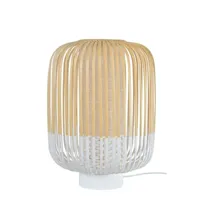bamboo lampe de table m white - forestier