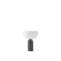 kizu portable lampe de table grey marble - new works