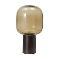 note lampe de table brown brass - house doctor