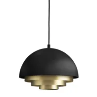 milieu colour mini suspension black/brass - warm nordic